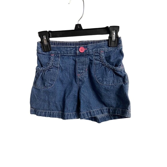 Jumping Beans Shorts Girls Size 7 Blue Denim  Elastic Back - Picture 1 of 4
